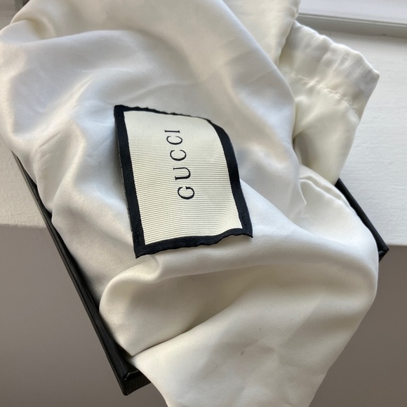 Gucci Red Leather Belt with Gold Accent